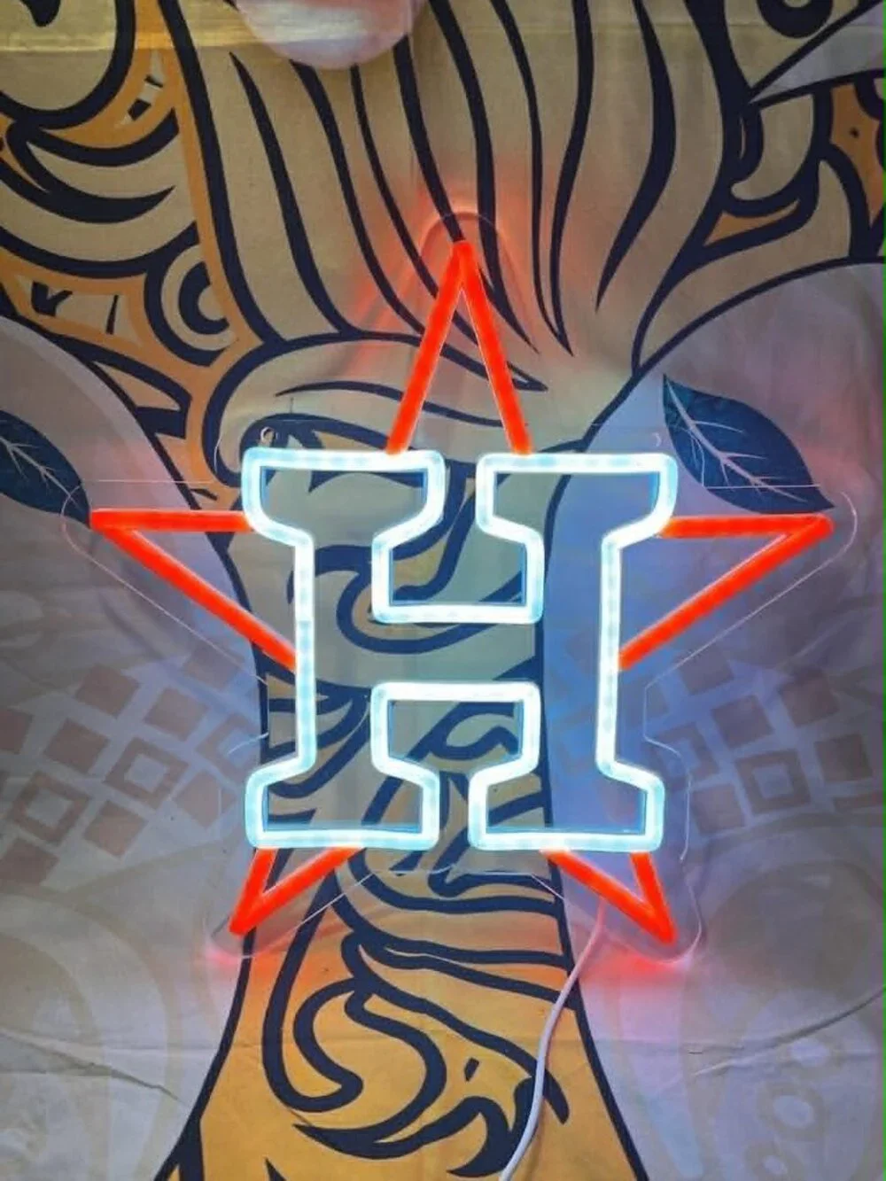 Houston Astros Neon LED Sign • New in Box • MLB Fan Light
